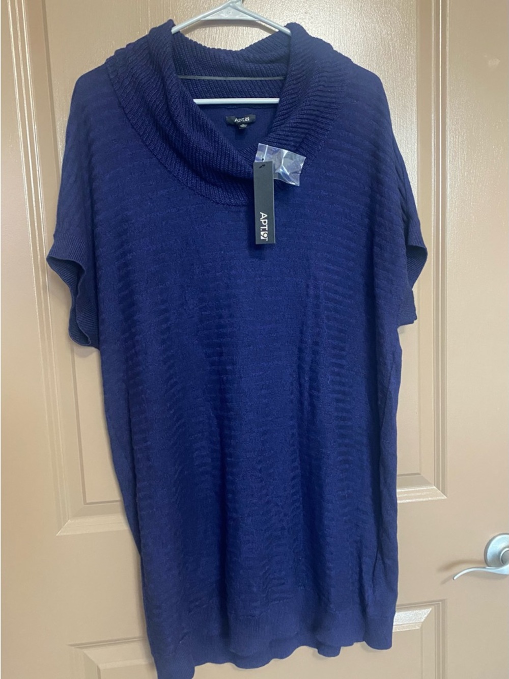 Apt. 9 Deep Navy Knit Cowl Dress